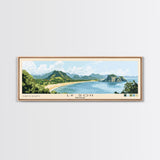 Ly Son, Vietnam Panoramic Beach Print, Vacation Gift, Vietnam Wall Art, Framed Canvas Print, Framed Beach Painting