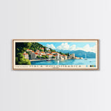 Mala Kolombarica, Croatia Panoramic Beach Print, Vacation Gift, Croatia Wall Art, Beach Painting, Beach Decor, Beach Painting