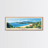 Nosy Be, Madagascar Panoramic Beach Print, Vacation Gift, Madagascar Wall Art, Beach Painting, Beach Decor, Beach Painting