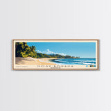 Nosy Boraha, Madagascar Panoramic Print, Vacation Gift, Madagascar Wall Art, Beach Painting, Beach Decor, Large Wall Art, Wood Frame Art