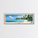 Omadhoo, Maldives Panoramic Print, Vacation Gift, Maldives Wall Art, Beach Painting, Beach Decor, Beach Or Lakehouse Art