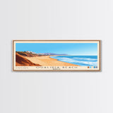 Oualidia Beach, Morocco Panoramic Beach Print, Vacation Gift, Morocco Wall Art, Framed Canvas Print, Framed Beach Painting