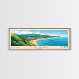 Phú Quốc, Vietnam Panoramic Print, Vacation Gift, Vietnam Wall Art, Beach Painting, Beach Decor, Large Wall Art, Wood Frame Art