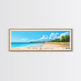 Playa Blanca, Cuba Panoramic Print, Vacation Gift, Cuba Wall Art, Beach Painting, Beach Decor, Large Wall Art, Wood Frame Art