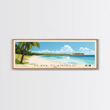 Playa Flamingo, Cuba Panoramic Print, Vacation Gift, Cuba Wall Art, Vacation Wall Art, Vacatation Memories, Beach Decor, Beach Or Lakehouse Art