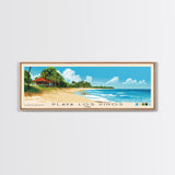 Playa Los Pinos, Cuba Panoramic Print, Vacation Gift, Cuba Wall Art, Beach Painting, Beach Decor, Beach Or Lakehouse Art