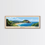 Port St. Johns, South Africa Panoramic Beach Print, Vacation Gift, South Africa Wall Art, Framed Canvas Print, Framed Beach Painting