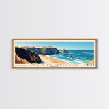 Praia de Odeceixe, Portugal Panoramic Print, Vacation Gift, Portugal Wall Art, Beach Painting, Beach Decor, Beach Or Lakehouse Art