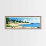 Prince Edward Island, Canada Panoramic Print, Vacation Gift, Canada Wall Art, Beach Painting, Beach Decor, Beach Or Lakehouse Art