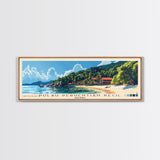 Pulau Perhentian Kecil, Malaysia Panoramic Beach Print, Vacation Gift, Malaysia Wall Art, Beach Painting, Beach Decor, Beach Painting