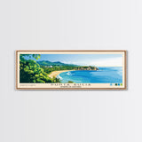 Punta Rucia, Dominican Republic Panoramic Beach Print, Vacation Gift, Dominican Republic Wall Art, Framed Canvas Print, Framed Beach Painting