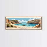 Rabbit Beach, Lampedusa, Italy Panoramic Print, Vacation Gift, Lampedusa, Italy Wall Art, Beach Painting, Beach Decor, Beach Or Lakehouse Art