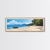 Ream Beach, Cambodia Panoramic Print, Vacation Gift, Cambodia Wall Art, Beach Painting, Beach Decor, Beach Or Lakehouse Art