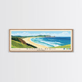 Robberg Beach, South Africa Panoramic Beach Print, Vacation Gift, South Africa Wall Art, Beach Painting, Beach Decor, Beach Painting