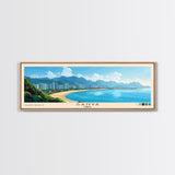 Sanya, China Panoramic Print, Vacation Gift, China Wall Art, Beach Painting, Beach Decor, Beach Or Lakehouse Art