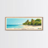 Secretary Island, New Zealand Panoramic Beach Print, Vacation Gift, New Zealand Wall Art, Beach Painting, Beach Decor, Beach Painting