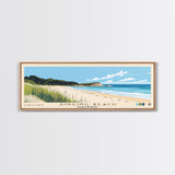 Singing Beach, Massachusetts Panoramic Beach Print, Vacation Gift, Massachusetts Wall Art, Beach Painting, Beach Decor, Beach Painting