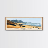 Skeleton Coast, Namibia Panoramic Print, Vacation Gift, Namibia Wall Art, Beach Painting, Beach Decor, Large Wall Art, Wood Frame Art