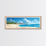 South Beach, Bahamas Panoramic Print, Vacation Gift, Bahamas Wall Art, Vacation Wall Art, Vacatation Memories, Beach Decor, Beach Or Lakehouse Art