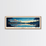 Steinhuder Meer, Germany Panoramic Beach Print, Vacation Gift, Germany Wall Art, Framed Canvas Print, Framed Beach Painting