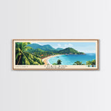 Thailand, Haad Rin, Ko Pha Ngan Panoramic Print, Vacation Gift, Haad Rin, Ko Pha Ngan Wall Art, Beach Painting, Beach Decor, Beach Or Lakehouse Art