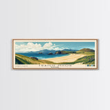 Traigh Mhor, Scotland Panoramic Beach Print, Vacation Gift, Scotland Wall Art, Framed Canvas Print, Framed Beach Painting