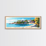 Tromelin Island, France Panoramic Beach Print, Vacation Gift, France Wall Art, Framed Canvas Print, Framed Beach Painting