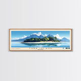 Tuba Island, Malasyia Panoramic Print, Vacation Gift, Malasyia Wall Art, Beach Painting, Beach Decor, Beach Or Lakehouse Art