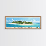 Ukulhas Island, Maldives Panoramic Print, Vacation Gift, Maldives Wall Art, Vacation Wall Art, Vacatation Memories, Beach Decor, Beach Or Lakehouse Art