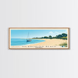 Vilanculos Beach, Mozambique Panoramic Print, Vacation Gift, Mozambique Wall Art, Beach Painting, Beach Decor, Large Wall Art, Wood Frame Art