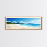 Whitehaven Beach, Australia Panoramic Beach Print, Vacation Gift, Australia Wall Art, Beach Painting, Beach Decor, Beach Painting