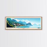 Zhoushan, China Panoramic Beach Print, Vacation Gift, China Wall Art, Beach Painting, Beach Decor, Beach Painting