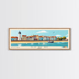 Île de Ré, France Panoramic Print, Vacation Gift, France Wall Art, Beach Painting, Beach Decor, Beach Or Lakehouse Art