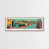 El Paso Texas Panoramic Travel Poster Canvas Print