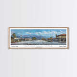 Rancho Cucamonga California Panoramic Print, Stylish Framed Canvas Print, Travel Poster Art, Home Decor, Office Wall Art