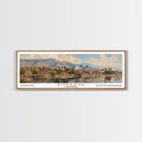 Riverside California Panoramic Print, Creative Framed Canvas Print, Travel Poster Art, Living Room Decor, Home Wall Art, Gift Idea