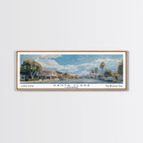 Santa Clara California Panoramic Print, Creative Framed Canvas Print, City Travel Poster, Home Decoration, Wall Art, Office Gift