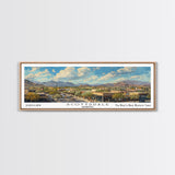 Scottsdale Arizona Travel Poster, Framed Canvas Print, Wall Art, Home Decor, Travel Gift, Living Room Art, Retro Style Art, Office Decor