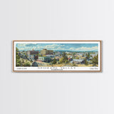 Spokane Valley Washington Travel Poster, Framed Canvas Print, Wall Art, Home Decor, Travel Gift, Living Room Art, Retro Style Art