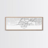 Panoramic Elk Grove City Map, California Art, Map Print, Minimalist Wall Art, Canvas Art, Housewarming Gift, Street Map Art, Closing Gift