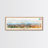 Ferrara Italy Travel Art, City Art, Framed Canvas Print or Metal Wall Art, Europe Travel Poster, Panoramic Wall Art, Extra Wide Wall Art