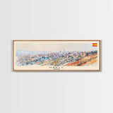 Gaziantep Turkey Wall Art, Panoramic Travel Poster, Panoramic Framed Canvas Print, City Wall Art, Wall Hanging Home Decor, Travel Art