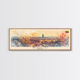 ŠIauliai Lithuania Travel Print Wall Art, Panoramic City Art, Travel Art, Wall Decor, Vacation Gift, Framed Canvas Print Or Metal Art