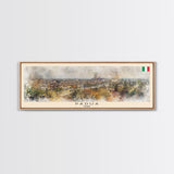 Padua Italy Wall Art, Panoramic Travel Poster, Panoramic Framed Canvas Print, City Wall Art, Wall Hanging Home Decor, Travel Art