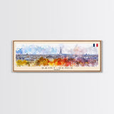 Saint Denis France Travel Art, City Art, Framed Canvas Print or Metal Wall Art, Europe Travel Poster, Panoramic Wall Art, Extra Wide Wall Art