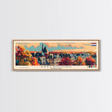 Apeldoorn Netherlands Travel Print Wall Art, Panoramic City Art, Travel Art, Wall Decor, Vacation Gift, Framed Canvas Print Or Metal Art