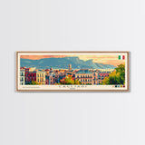 Cagliari Italy Wall Art, Panoramic Travel Poster, Panoramic Framed Canvas Print, City Wall Art, Wall Hanging Home Decor, Travel Art