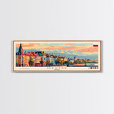 Irkutsk Russia Wall Art, Panoramic Travel Poster, Panoramic Framed Canvas Print, City Wall Art, Wall Hanging Home Decor, Travel Art