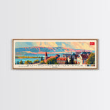 Komsomolsk on Amur Russia Travel Art, City Art, Framed Canvas Print or Metal Wall Art, Europe Travel Poster, Panoramic Wall Art, Extra Wide Wall Art