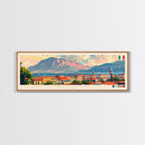 Palermo Italy Travel Print Wall Art, Panoramic City Art, Travel Art, Wall Decor, Vacation Gift, Framed Canvas Print Or Metal Art